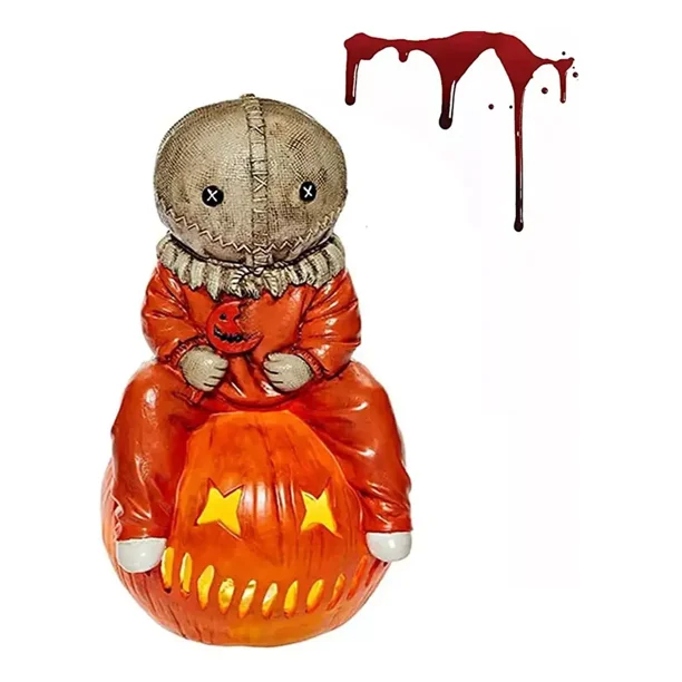 Estatua De Calabaza Iluminada De Myers Sam Con Diseño De Gno