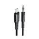 thumbnail image 1 of Cable de Audio Acefast C1-06 MFI Lightning a 3.5mm Negro, 1 of 3
