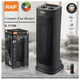 thumbnail image 3 of Calefactor Cerámico De Torre De 2000w Termostato Ajustable NEGRO, 3 of 4