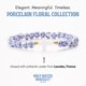 thumbnail image 3 of Pulsera de Agua Bendita Plateada con Motivo Floral Azul, 3 of 6