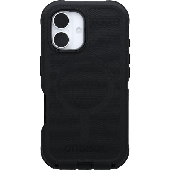 Funda OtterBox Defender Series para iPhone 16, color negro