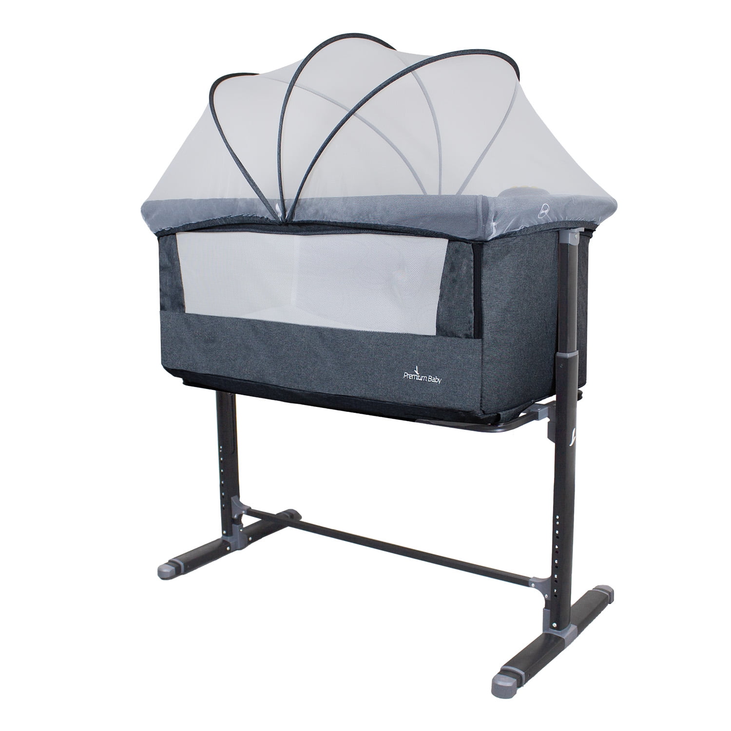 Cuna Colecho Con Dispositivo Vibración Premium Baby Mix Bebesit Gris