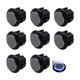 thumbnail image 1 of Botones moyedianzi de 30 mm negro y azul con LED – paquete de 8, 1 of 6
