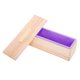 thumbnail image 4 of Molde Rectangular De Silicona Para Jabón, Caja De Madera Para Suministros De Fabricación De Jabón, Color Morado, 4 of 5
