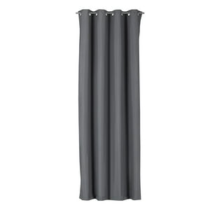 Clems - Cortina Engomada Termica 100% Blackout 140X225 Gris Oscuro 140X225