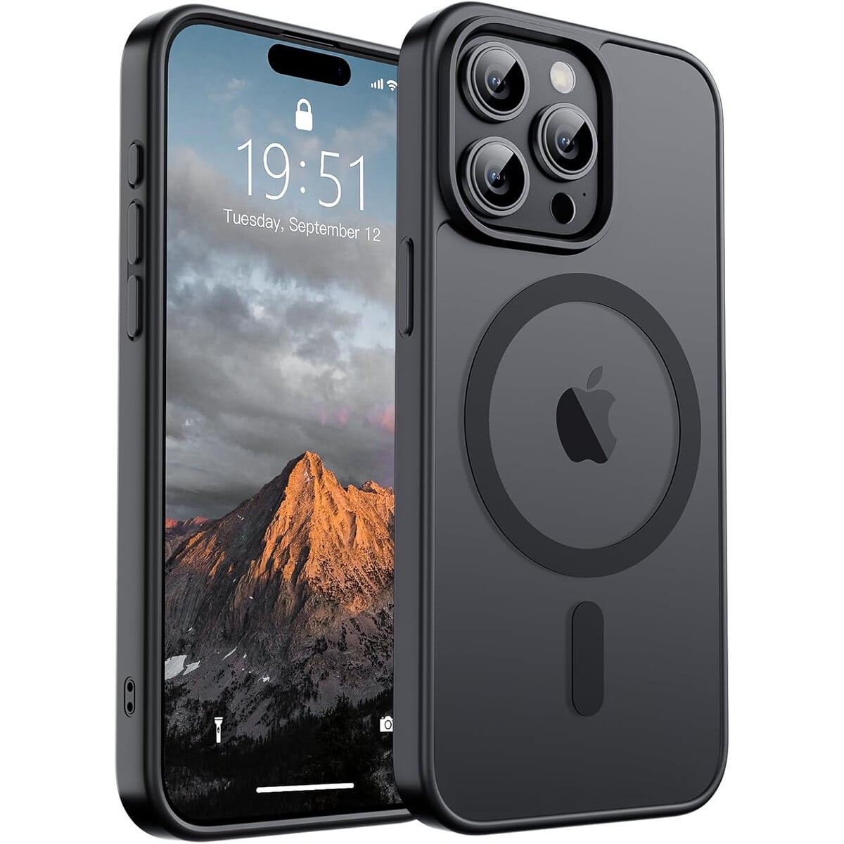 Funda Supfine Magnética Iphone 15 Pro Max Magsafe Negra