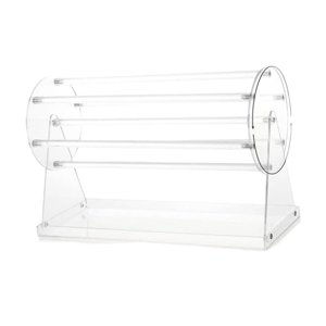 Ioensy - Organizador De Joyas Con Clip De Garra Transparente Para Soporte De Exhibición De Tocador