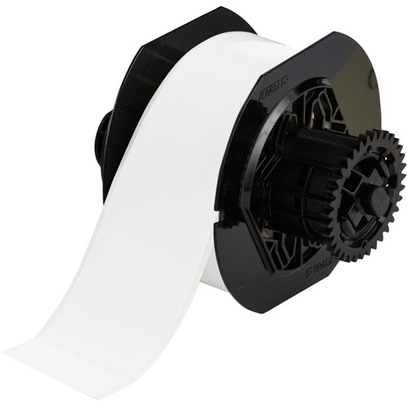 Cinta Brady B30C-2250-595-WT B-595 de vinilo blanca, 30 m