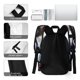 thumbnail image 5 of Miércoles Addams-theme Backpack, Campus style schoolbag Bookbag with Adjustable Shoulder Straps And Large Zip Compartment, Unisex Travel Bags.42x30x15cm, 5 of 6
