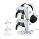 thumbnail image 1 of Soporte para Auriculares AARONMEI RGB Giratorio Rosado con AUX 3.5mm y 2 Puertos USB Blanco, 1 of 3