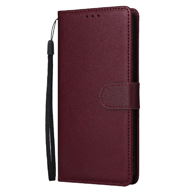 Funda Cartera para Samsung Galaxy A06 con Tarjetero, Soporte y Cordón - Protección Rojo