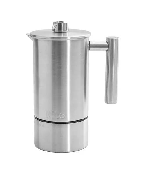 Genérico - Cafetera Prensa Francesa 1L Termómetro Reloj Acero Inox Negro