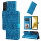 thumbnail image 1 of Funda tipo cartera FOXDOCK para Samsung Galaxy S22 Plus , diseño girasol en relieve, cuero PU, cierre magnético, soporte y tarjetero, 1 of 5