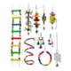 thumbnail image 3 of 10 Uds. Columpio De Loro Juguetes Cuentas De Madera Natural Para Pinzones Periquito Conures, 3 of 5