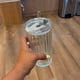 thumbnail image 5 of Vaso Hermetico De Vidrio En Relieve Con Tapa Bombilla 520ml Transparente, 5 of 6