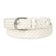 thumbnail image 1 of Cinturón Levi's de piel trenzada para mujer, color blanco, talla L, 1 of 6