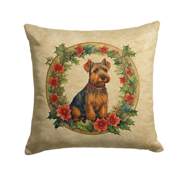Cojín Welsh Terrier Christmas