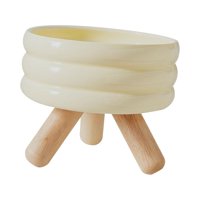 Magideal - Cuenco De Cerámica Para Gatos, Cuenco Para Mascotas, Cuenco Para Aperitivos, Antideslizante, Protección Estable, Cuenco Cervical Para Perros, Cuenco Cuenco De Agua 600Ml