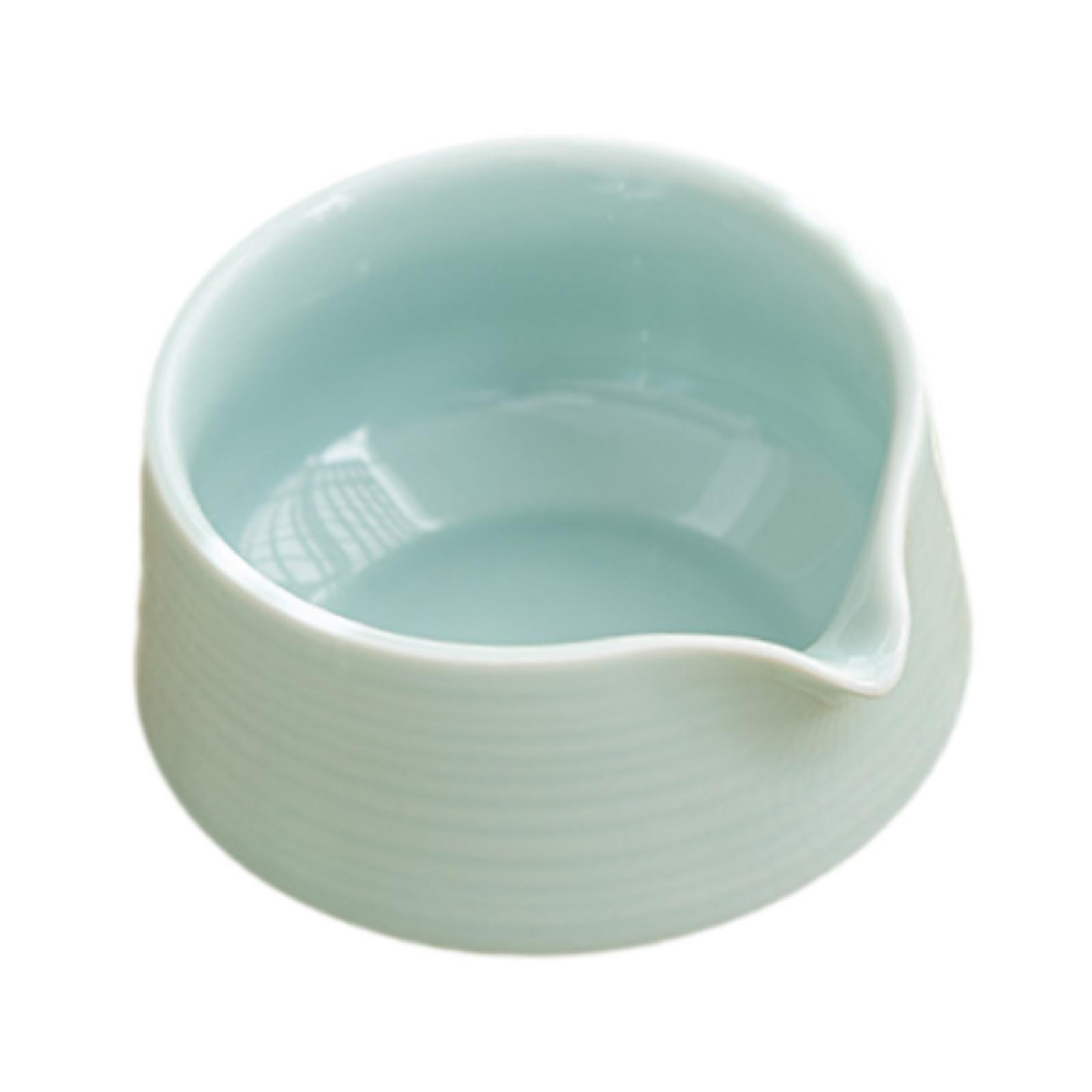 Magideal - Cuenco De Cerámica Para Matcha Con Pico Vertedor, Accesorio Tradicional Para La Del Té Verde, Chawan, Suministros Para Preparar Té, Cuenco P