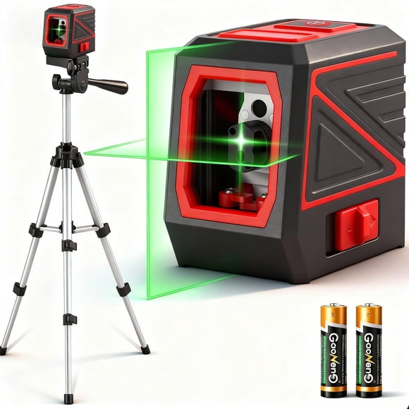 Laser Level KOXOBET Green Cross Line de 100 pies con trípode