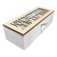 thumbnail image 1 of Caja De Té Mediana De Madera 3 Espacios Con Corazon blanco, 1 of 2