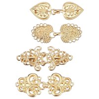 Magideal - 4 Uds. Clips Para Suéter, Clips Para Cuello De Cárdigan, Clips Decorativos De Aleación, Sujetadores, Cierres De Capa Para Capa, Cárdigan, Camisa De Di Oro