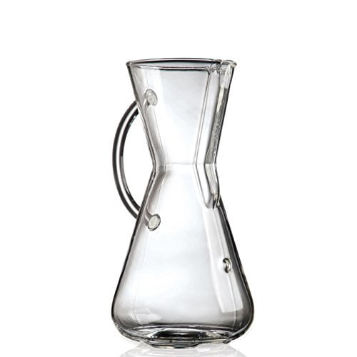 Cafetera Chemex con mango de vidrio para verter, 3 tazas