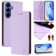 thumbnail image 1 of Funda Billetera con Soporte para Samsung Galaxy S26 Plus Bloqueo RFID Plegable Morado claro, 1 of 6