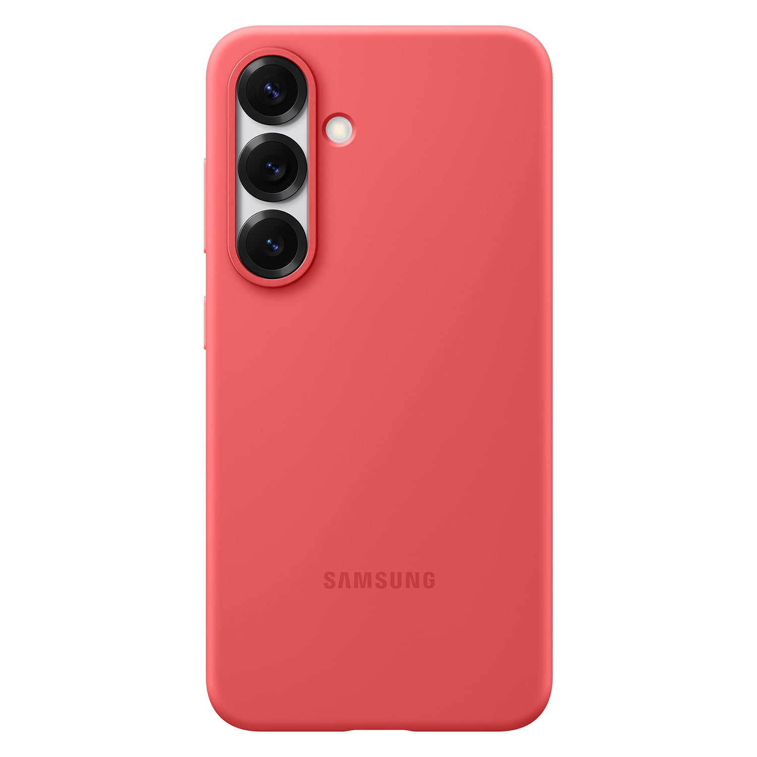 Samsung - Carcasa De Silicona Color Rojo Galaxy S25
