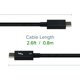 thumbnail image 4 of Cable Thunderbolt 3 enchufable de 40 Gbps, 100 W, carga de 80 cm, 4 of 8