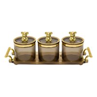 Genérico - Frasco Decorativo Moderno Juego Adorno Hogar Contenedor Jhn