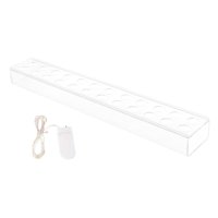 Magideal - Jarrón Acrílico Con Flores, Porta Agua, Florero De Flauta, Adorno Artístico, Cadena De Luces Led, Florero Bajo Para Decoración De Tartas De Estilo Rústico, Bodas. 24 Hoyos