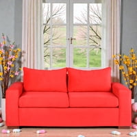 Muebles Altiro - Sofá Edom 3 Cuerpos - Tela Felpa Rojo