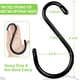 thumbnail image 2 of Ganchos en forma de S DINGEE, resistentes, 15 cm, revestidos de vinilo, 6 unidades, color negro, 2 of 8