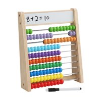 Magideal - Ábaco Para Niños, Clásico, Montessori, Juegos De Matemáticas, Marco De Conteo De Madera De 10 Filas Para Niños En Edad Preescolar, Regalos Para Niños