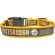 thumbnail image 2 of Pets First NFL Pittsburgh Steelers Licensed Pet Collar, Medium, 2 of 3