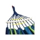 thumbnail image 3 of Hamaca Algodón Para Patio O Camping 190cm Verde Azul, 3 of 6