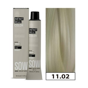 Sow - Tintura Permanente Bajo Amoniaco 11.02 Rubio Platino Perla100Ml + Oxidante