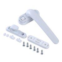 Magideal - Manijas De Ventana Universales, Aleación De Aluminio, Con Manija De Bloqueo, Manija De Puerta, Manija De Bloqueo Abatible, Para Dormitorio, Sala De , Blanco Derecho Blanco Derecha