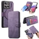 thumbnail image 3 of Funda Billetera Magnética para Motorola Edge 50 Soporte Tarjetas Desmontable Morado, 3 of 6