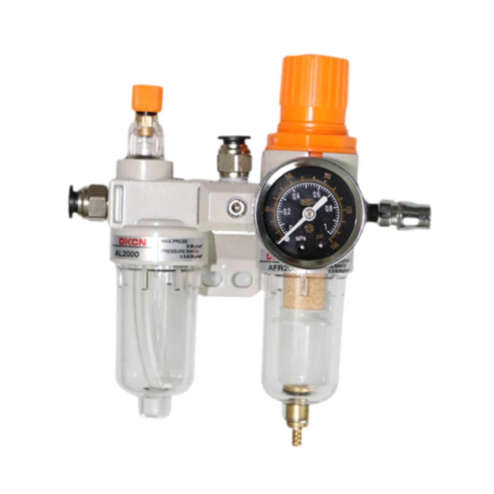 Magideal - Separador De Aceite Y Agua Al2000 Procesador De Fuente De Gas Herramienta De Reparación De Neumáticos Conector De Tubería Lubricador Neumático De Fuen