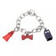 thumbnail image 1 of Brazalete Body Vibe Doctor Who Charm Pajarita, TARDIS & Dalek, 1 of 4
