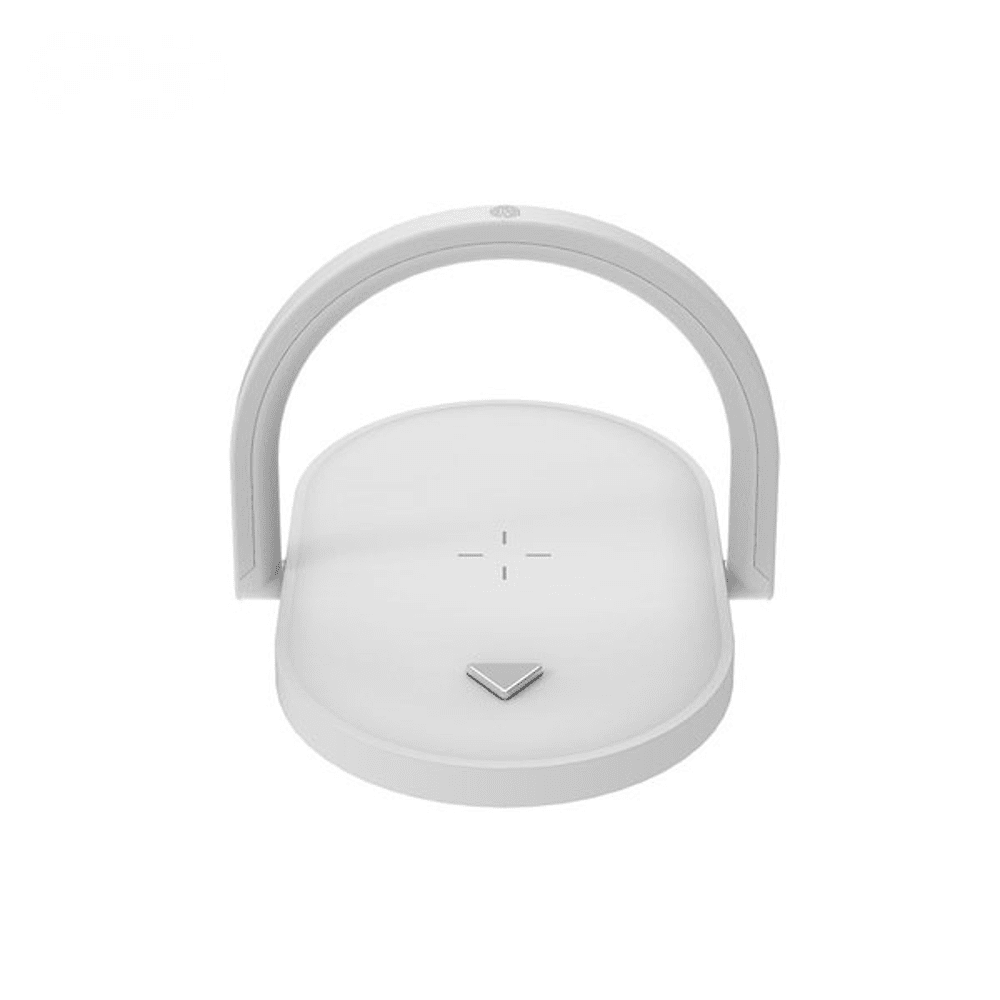 Genérico - Base De Carga Inalámbrica 3 En 1 Para Teléfonos Móviles - Lámpara De Mesilla De Noche Con Carga Rápida De 15 W-blanco