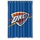thumbnail image 1 of Cortina de ducha Oklahoma City Thunder con ganchos (122 x 183 cm), 1 of 3