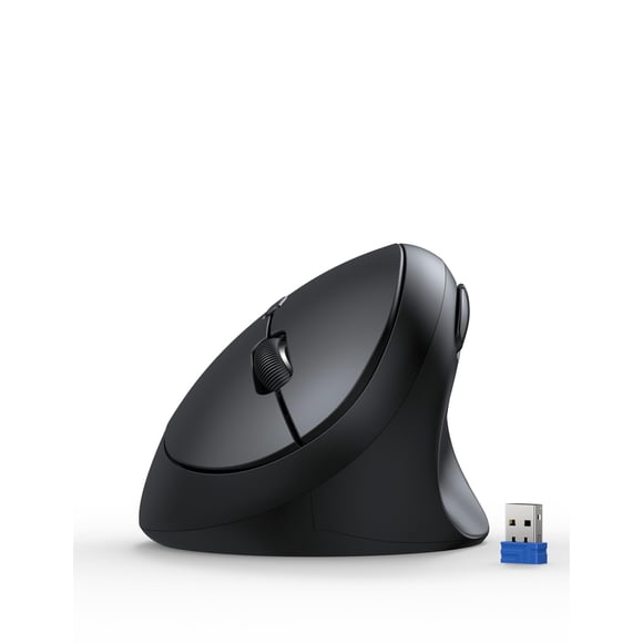 Mouse inalámbrico ergonómico TECKNET 4800 DPI 6 botones negro
