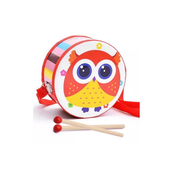 Tamboril Musical Infantil Diseño De Búho - PB-C8