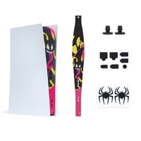 Pegatina Protectora Aaronmei Malla Antipolvo Ps5 Disc Y Digital Edition Negro Rosa