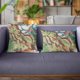 thumbnail image 3 of Cojín Plutus Brands con estampado azul de Plutus Garden, 3 of 9