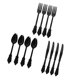 thumbnail image 2 of Cubiertos Desechables Tenedores De Plástico Cucharas Cuchillos Decoración Para Fiestas Cubiertos Negro, 2 of 5