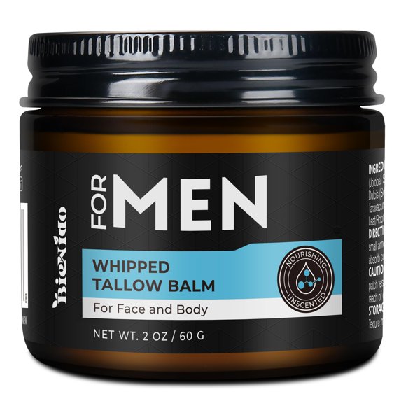 Bálsamo de sebo BieNido 60 g – Defensa contra arrugas para hombres – Cara y cuerpo